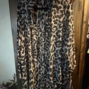 Leopard Print Blouse